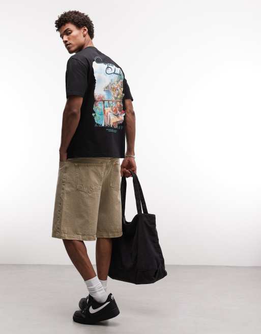CAPO Amalfi back print t-shirt in black, 2 of 5
