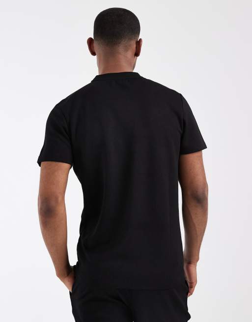 CAPO aztec textured t-shirt in black (part of a set), 5 of 5