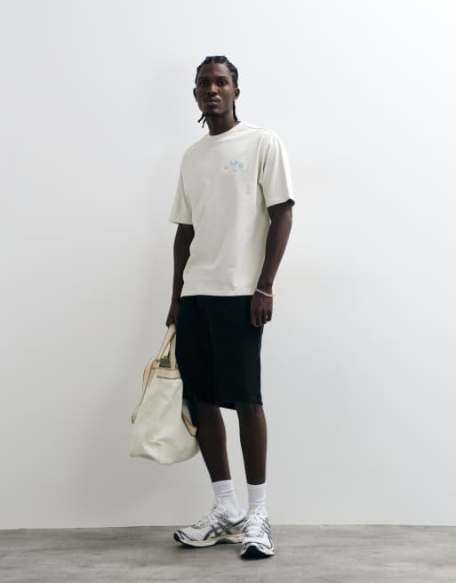 CAPO beach club logo back print T-shirt in ecru, 3 van 5