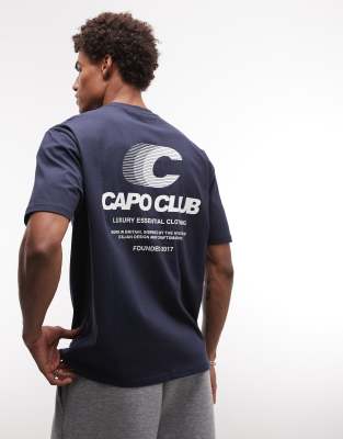 Capo Club Acceleration Back Print T-shirt In Multi