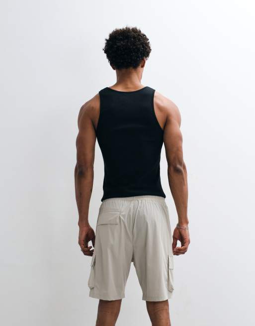 CAPO lightweight cargo shorts in stone, 5 of 5