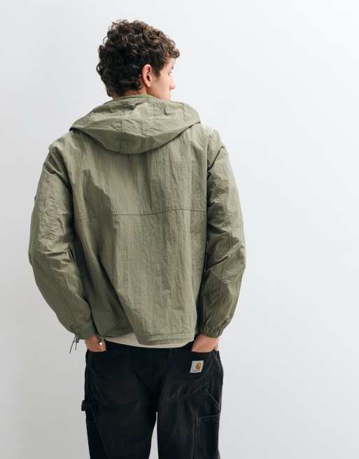 CAPO lightweight ripstop windbreaker jacket in olive, 4 of 5