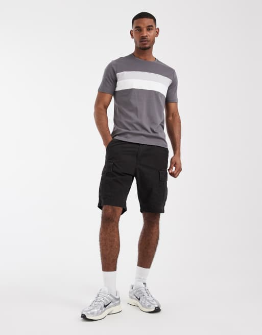 CAPO mercerised t-shirt in grey stripe, 2 of 5