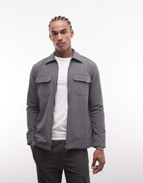 CAPO – Mörkgrå overshirt i cargostil - view 1