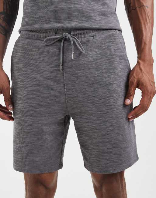 CAPO – Mörkgrå, slubvävda jersey-shorts, del av set, 5 av 5