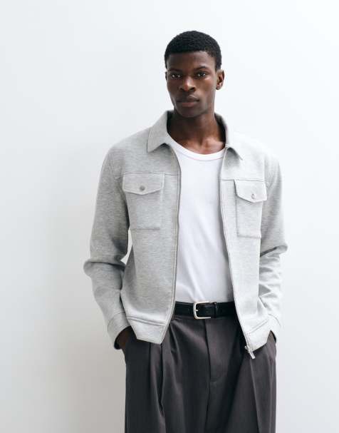 CAPO nick interlock overshirt in grey - view 1