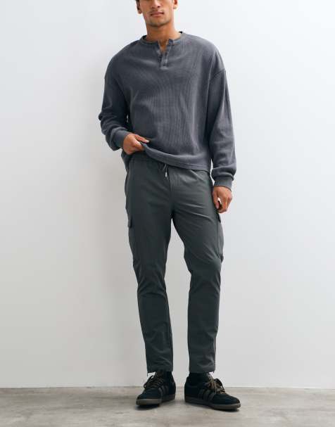 CAPO pantalon cargo coupe regular gris anthracite - view 1