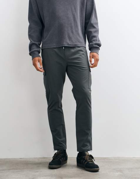 CAPO - Pantaloni cargo regular fit antracite in coordinato - view 1