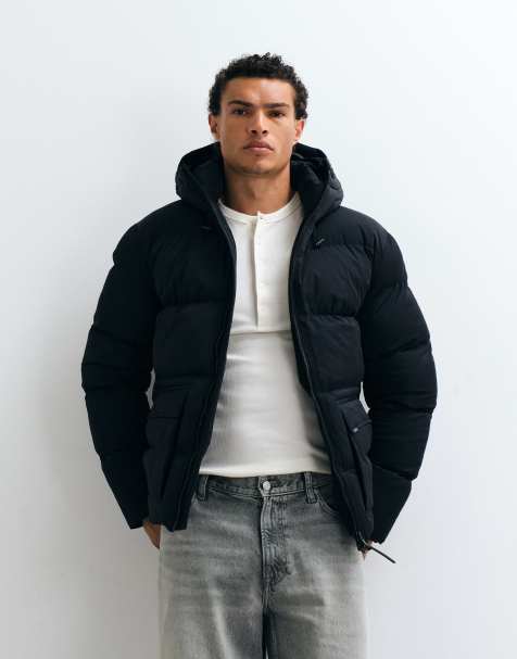 Capo premium puffer jacket in black - view 1