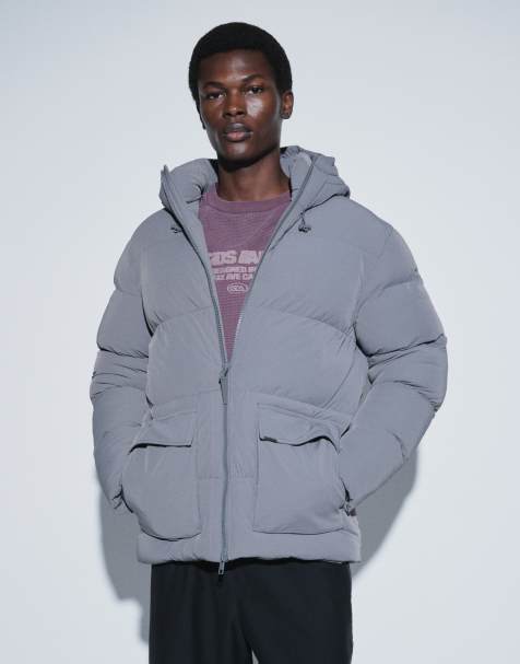Capo premium puffer jacket in charcoal - view 1