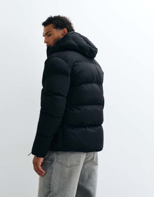 Capo puffer coat in black, 4 of 5