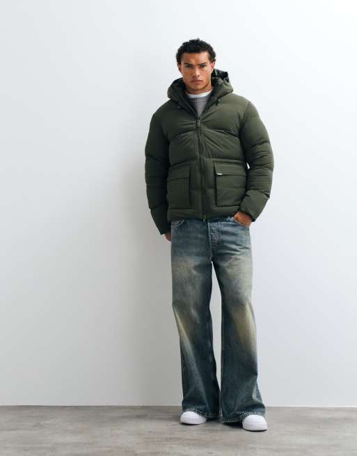 Capo puffer coat in khaki, 2 of 5