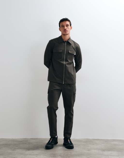 CAPO regular fit cargo pants in khaki (Part of a set), 5 of 5
