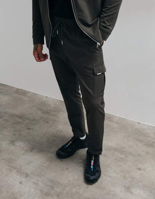CAPO regular fit cargo trousers co-ord in khaki, 2 of 5