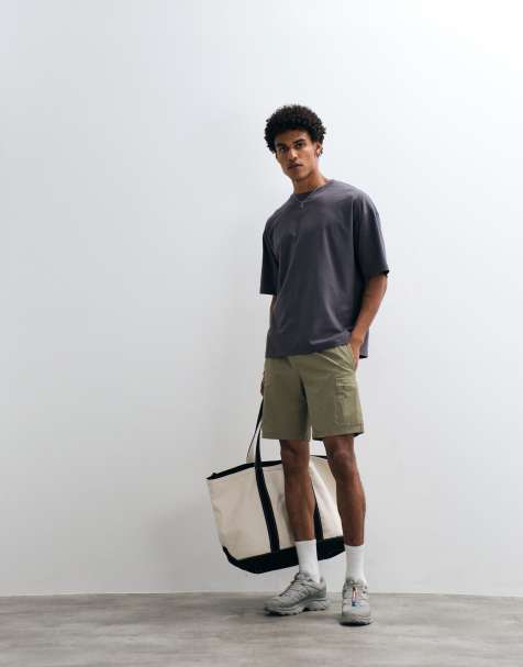 CAPO - Short cargo fonctionnel en tissu technique - Olive - view 1
