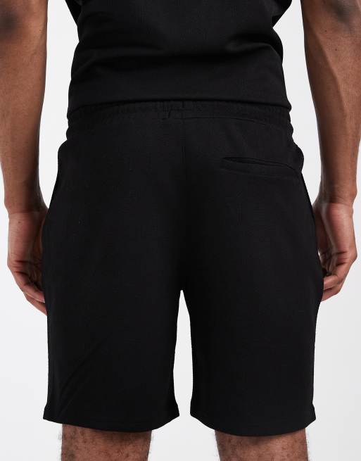 CAPO - Short d'ensemble texturé à imprimé graphique - Noir, 4 de 5