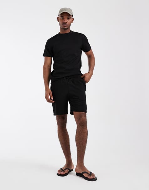 CAPO - Short met textuur en print in zwart, deel van co-ord set - view 1