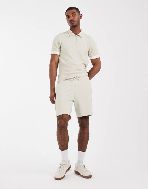 CAPO – Shorts in Hellbeige mit strukturiertem Zierband, Kombiteil, 5 von 5