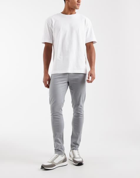 CAPO slim fit chino trousers in grey - view 1