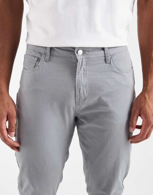 CAPO slim fit chino trousers in grey, 5 of 5