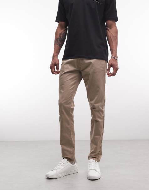 CAPO - Slim-fit chinobroek in lichtbeige - view 1