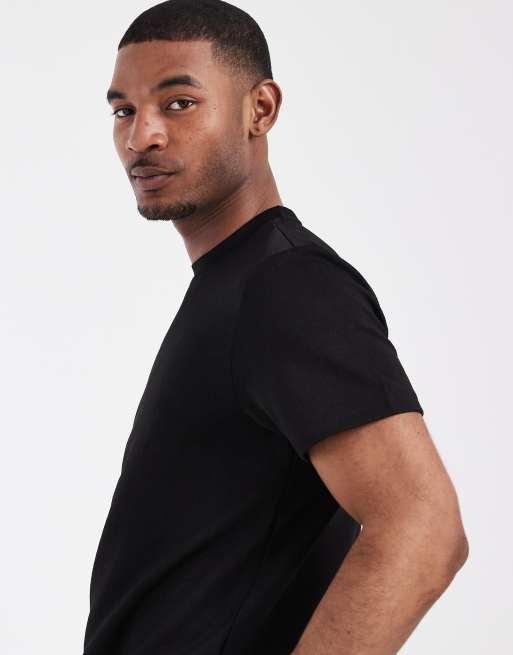 CAPO - Sort T-shirt med tekstur - Del af sæt, 4 af 5