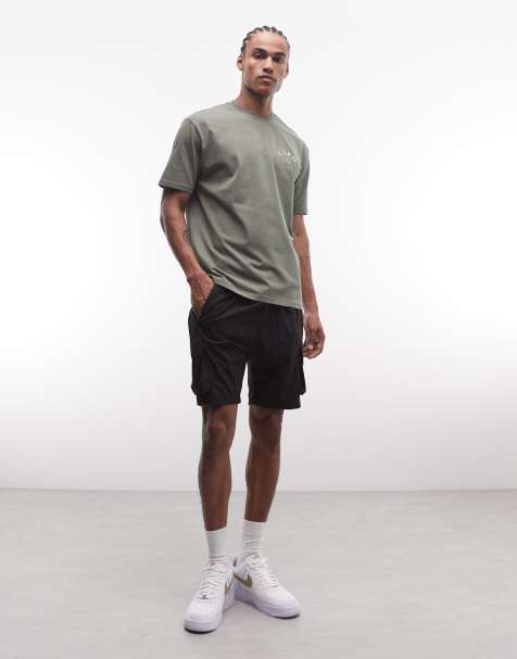 CAPO – Svarta, lätta cargoshorts - view 1
