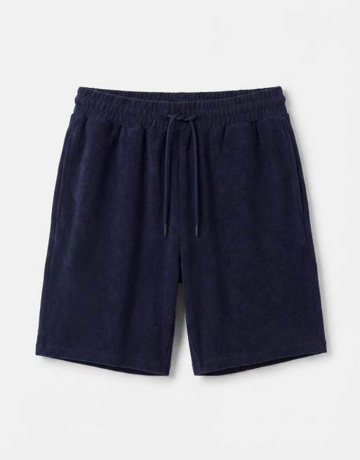 CAPO towelling revere shorts in navy (part of a set), 6 of 7