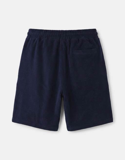 CAPO towelling revere shorts in navy (part of a set), 7 of 7
