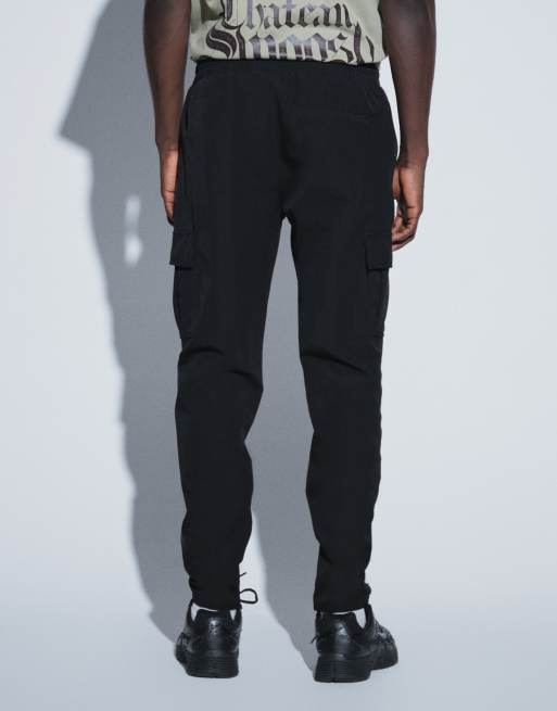 CAPO utility cargobroek co-ord in zwart, 4 van 5