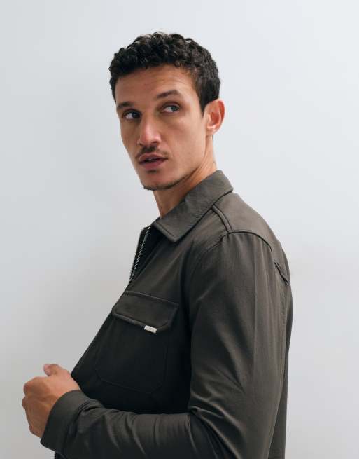 CAPO utility overshirt co-ord in khaki, 4 of 5