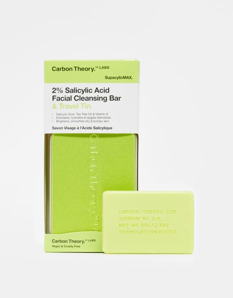 Carbon Theory – 2% Salicylic Facial Cleansing Bar & Travel Tin – Gesichtsseife und Reisedose - view 1