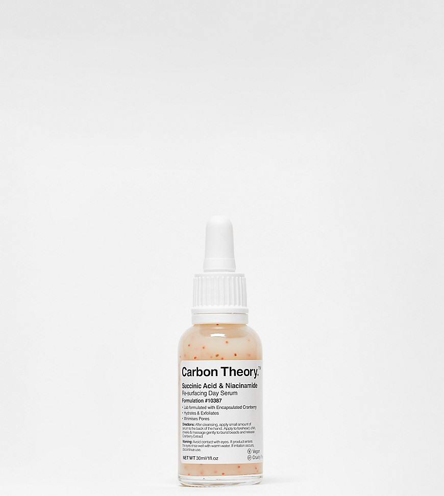 Carbon Theory ASOS Exclusive Carbon Theory Succinic Acid & Niacinamide Re-surfacing Day Serum 30ml-No colour