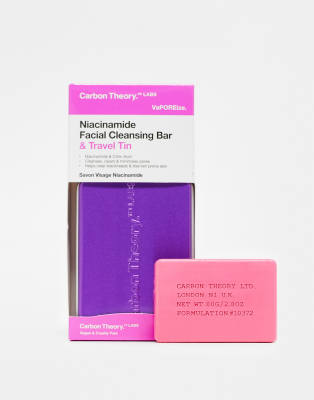 Carbon Theory - Niacinamide Facial Cleansing Bar & Travel Tin - Gesichtsseife und Reisedose-Keine Farbe