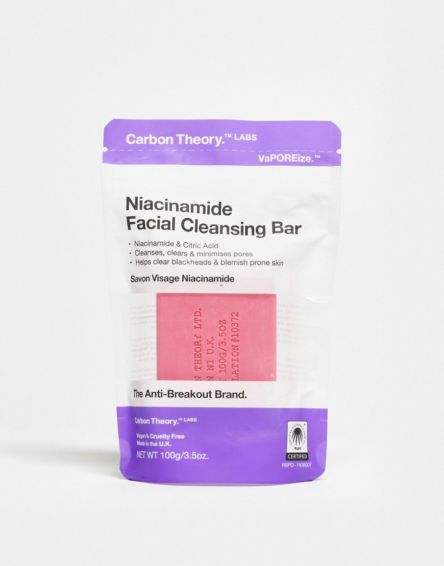 Carbon Theory Niacinamide Facial Cleansing Bar-No colour