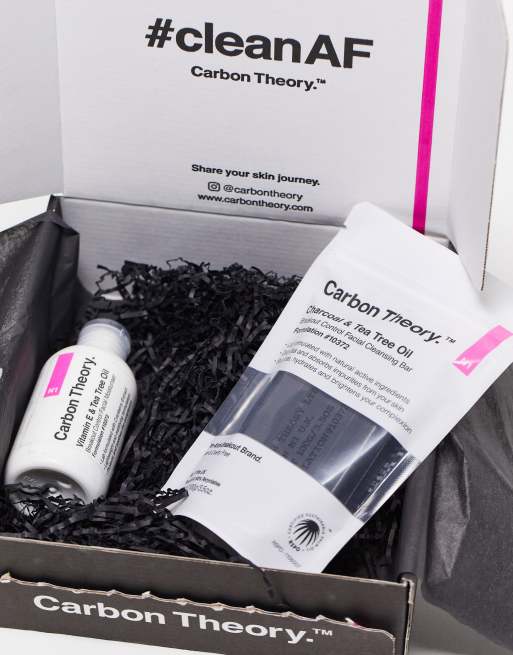 Carbon Theory - Sapone solido e crema idratante anti brufoli (Risparmia il 21%), 2 di 4
