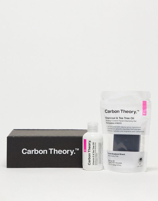 Carbon Theory - Set van zeep en moisturizer tegen puistjes - Bespaar 21%