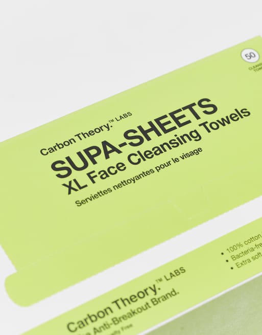 Carbon Theory Supa-Sheets XL Facial Cleansing Towels - x 50 , 2 of 3