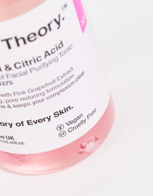 Carbon Theory – Tea Tree Oil & Citric Acid Breakout Control – Ansiktsrengörande tonic 250ml, 3 av 4