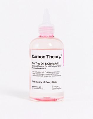 Carbon Theory Tea Tree Oil & Citric Acid Breakout Control Facial Purifying Tonic 250ml-No colour