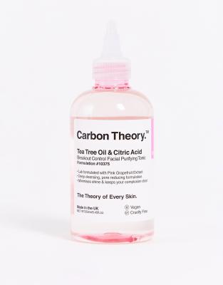 Carbon Theory Tea Tree Oil & Citric Acid Breakout Control Facial Purifying Tonic 250ml