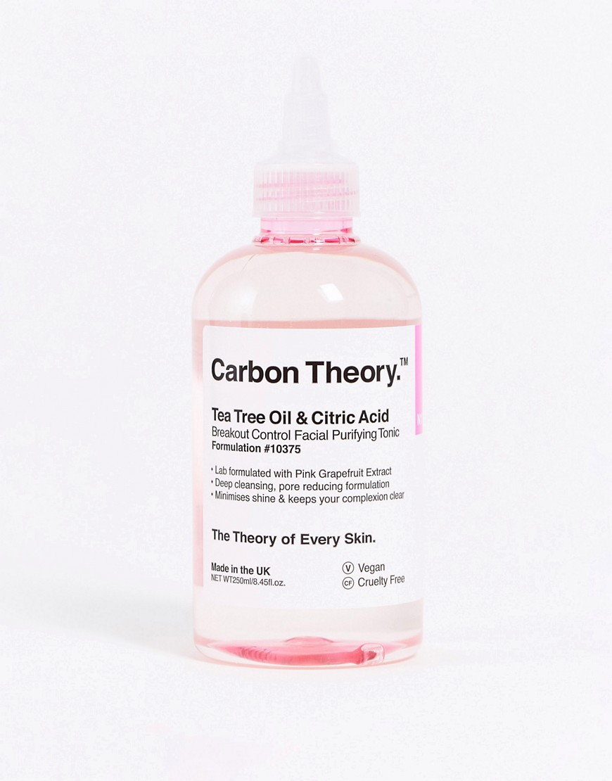 Carbon Theory Tea Tree Oil & Citric Acid Breakout Control Facial Purifying Tonic 8.45 fl oz-No color