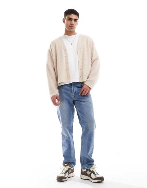 Cárdigan beis de punto de ASOS DESIGN, 2 de 4