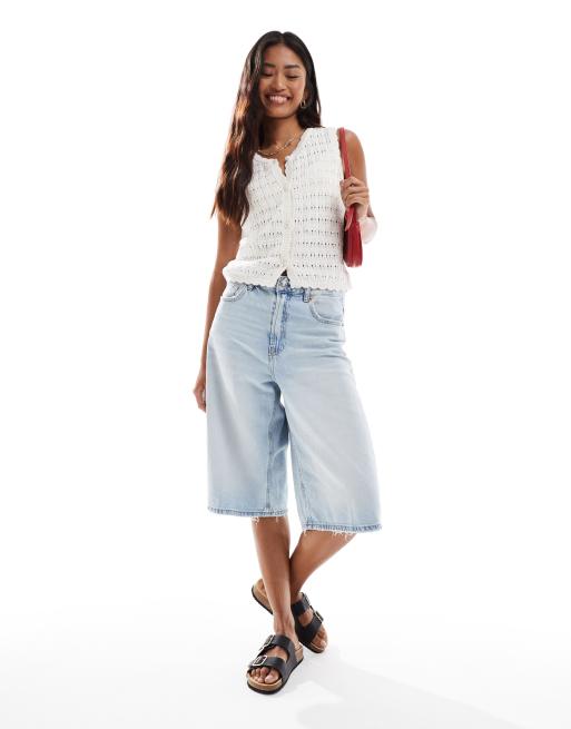 Cárdigan blanco marfil con bordes festoneados de ASOS DESIGN, 4 de 4