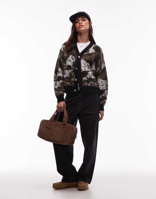 Cárdigan con estampado de camuflaje de perro de punto Merlin de Carhartt WIP, 3 de 4