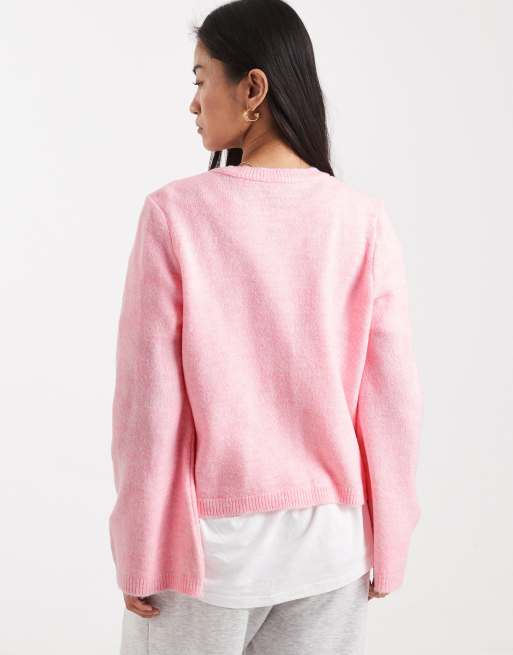 Cárdigan con mangas acampanadas de punto de ASOS DESIGN, 3 de 4