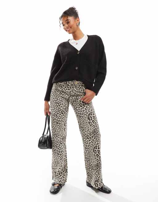 Cárdigan negro de corte cuadrado con bolsillos de punto de Vero Moda, 4 de 4