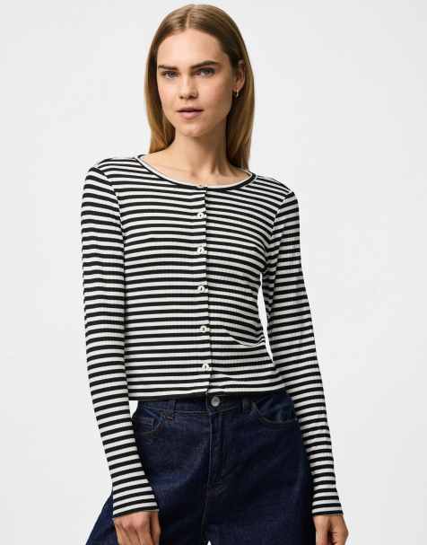 Cárdigan negro de PIECES - view 1