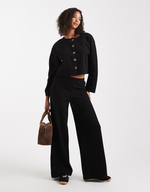 Cárdigan negro de tejido muy suave de Miss Selfridge (parte de un conjunto), 4 de 4