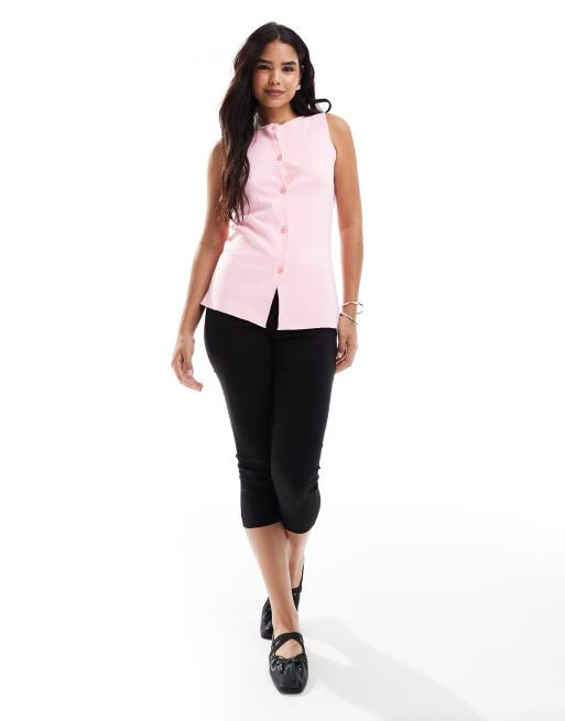 Cárdigan rosa de punto de ASOS DESIGN